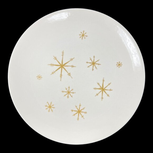 2- Star Glow Royal China Royal-Ironstone Plates Atomic Star Retro Vtg 10 in USA - Picture 5 of 6